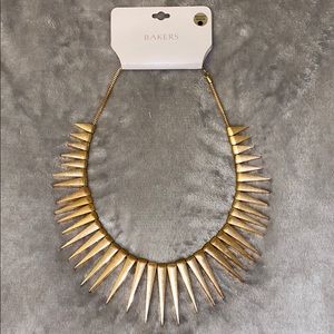 Bakers new gold spiked necklaces